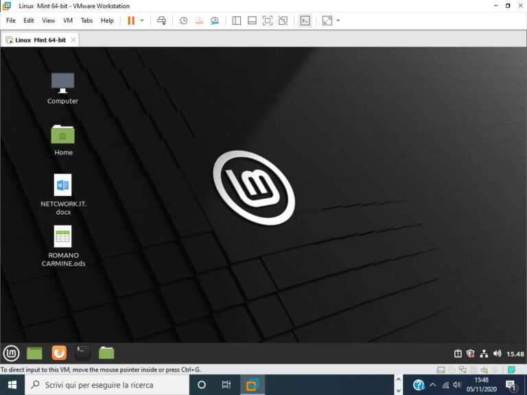 vmware fusion linux mint on mac