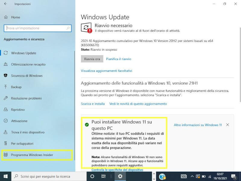 Installare Windows 11 gratis sul PC